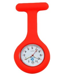 MONTRE INFIRMIÈRE ROUGE EN SILICONE