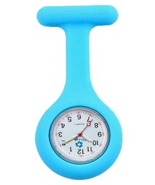 MONTRE INFIRMIÈRE BLEU EN SILICONE