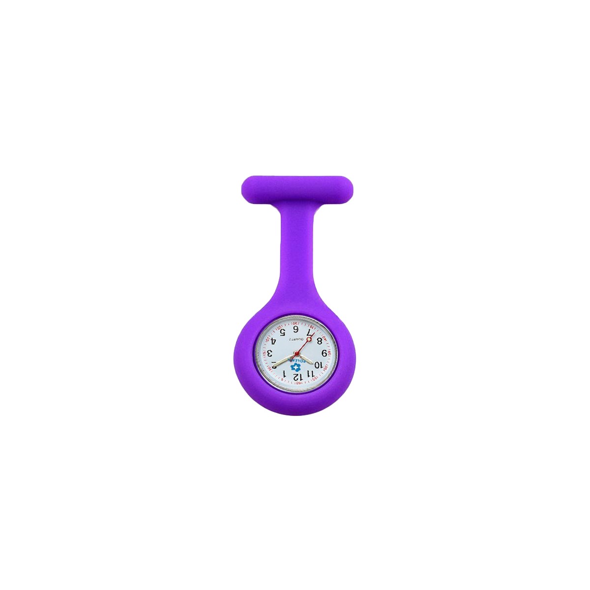 MONTRE INFIRMIÈRE MAUVE EN SILICONE