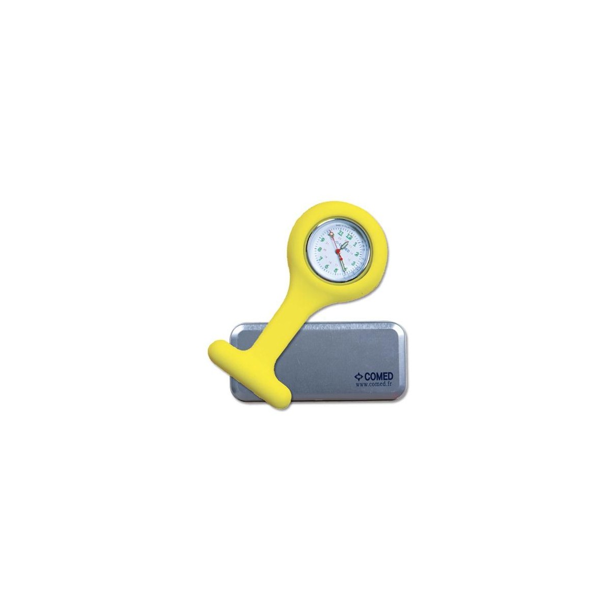 Montre silicone jaune