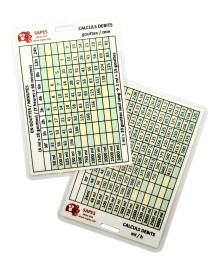 CARTE DE CALCUL DE DÉBIT DOSE